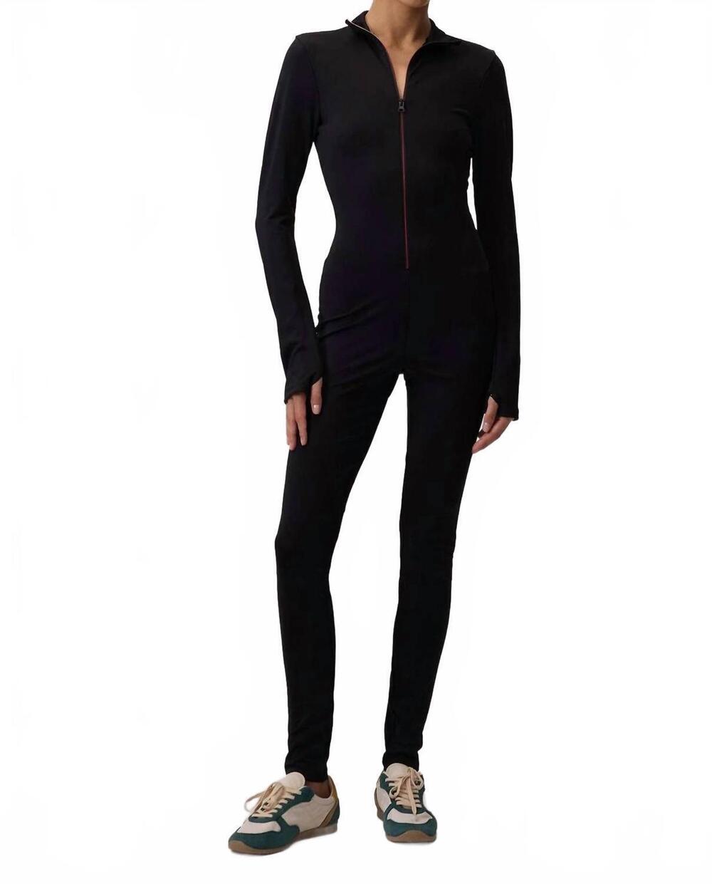 NEW TOUCHE PRIVE women's aspen zippered jumpsuit in black